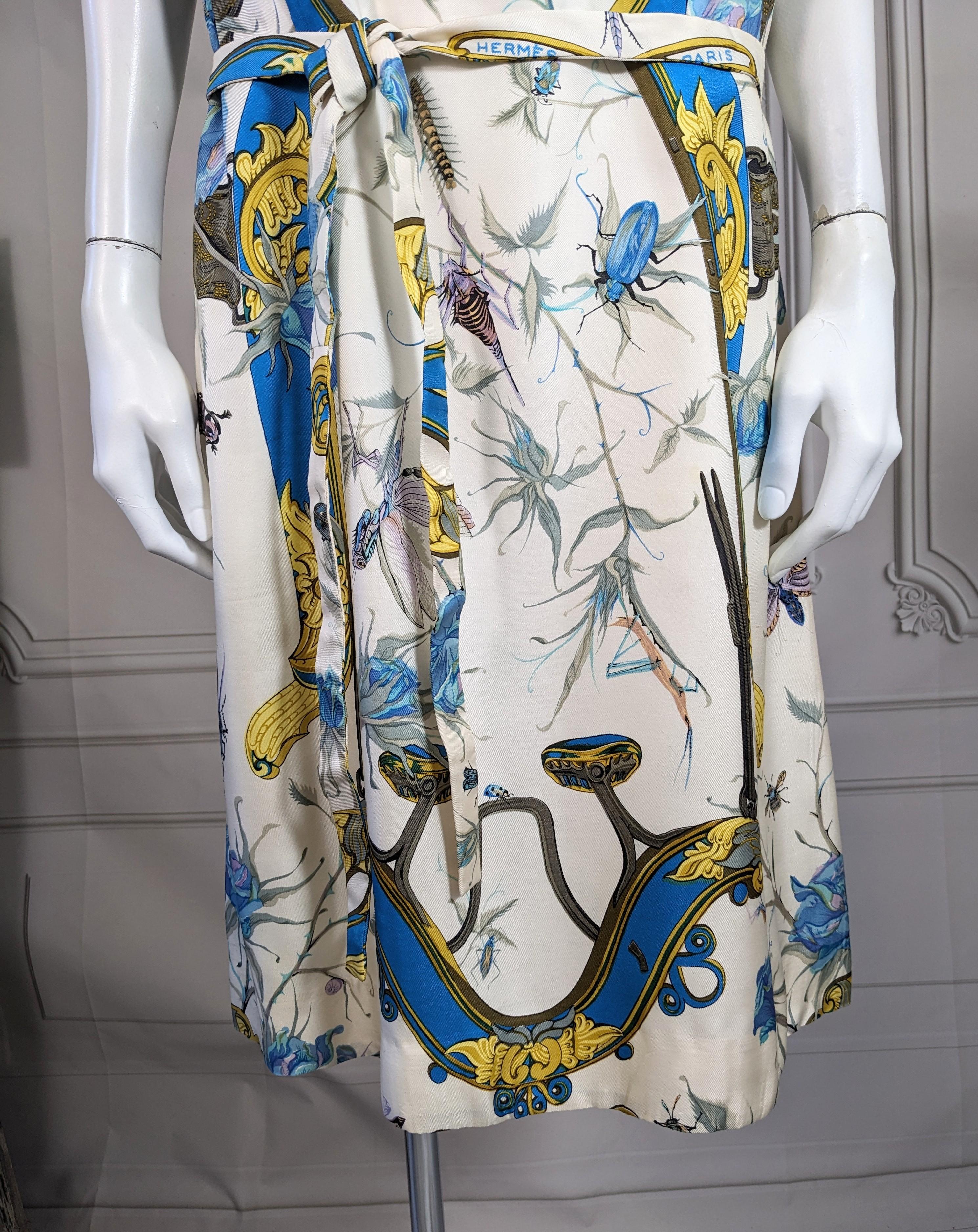 Women's Hermes Sport Silk Twill Print Dress For Sale