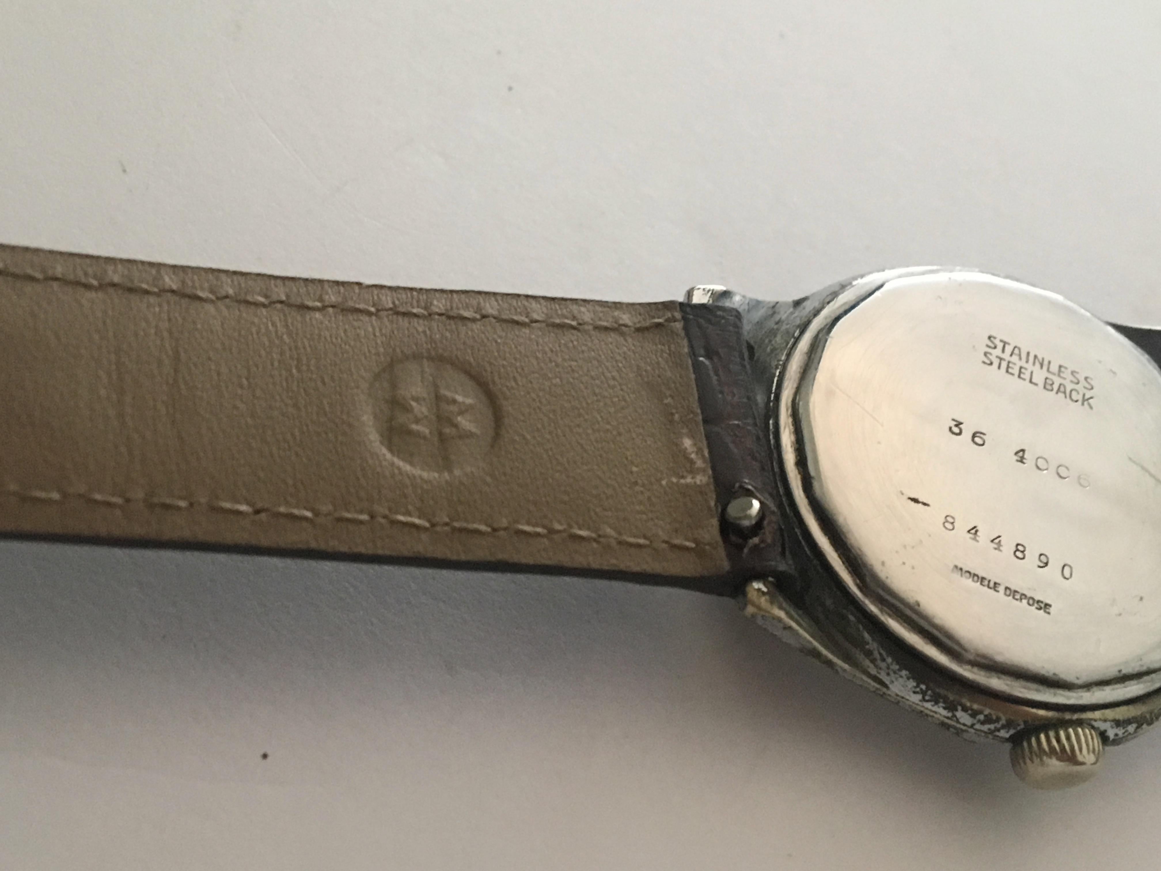 Hermès Sport Star Regina, 17 Jewel Ernest Borel Neuchatel, vers les années 1940 en vente 4