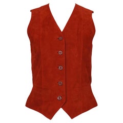 Hermès Sport Suede Burnt Orange Vest