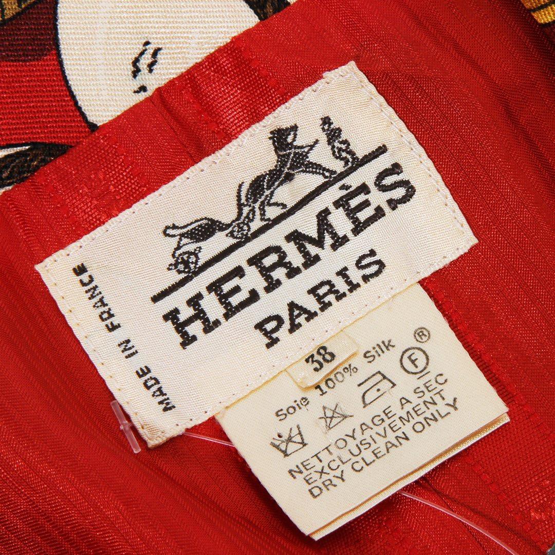 Hermès Spring Summer 1992 “Memoire d’Hermès” by Cathy Latham Silk Twill Blazer  3