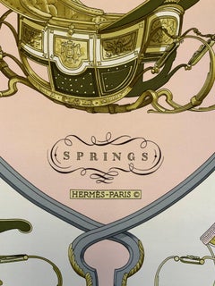 Hermès Springs Pink Silk Scarf