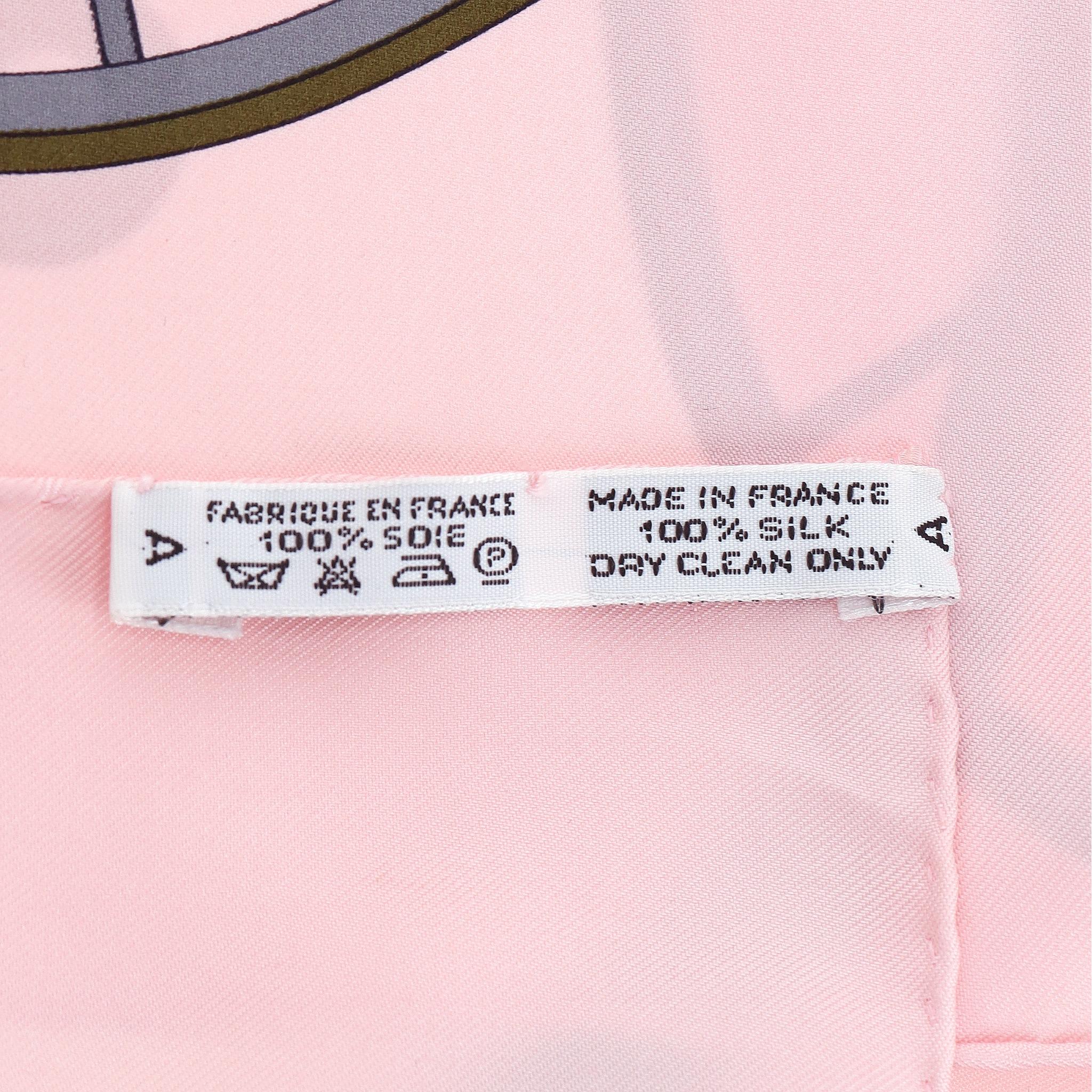 Sciarpa in seta Hermès 'Springs' di Philippe Ledoux in vendita 3