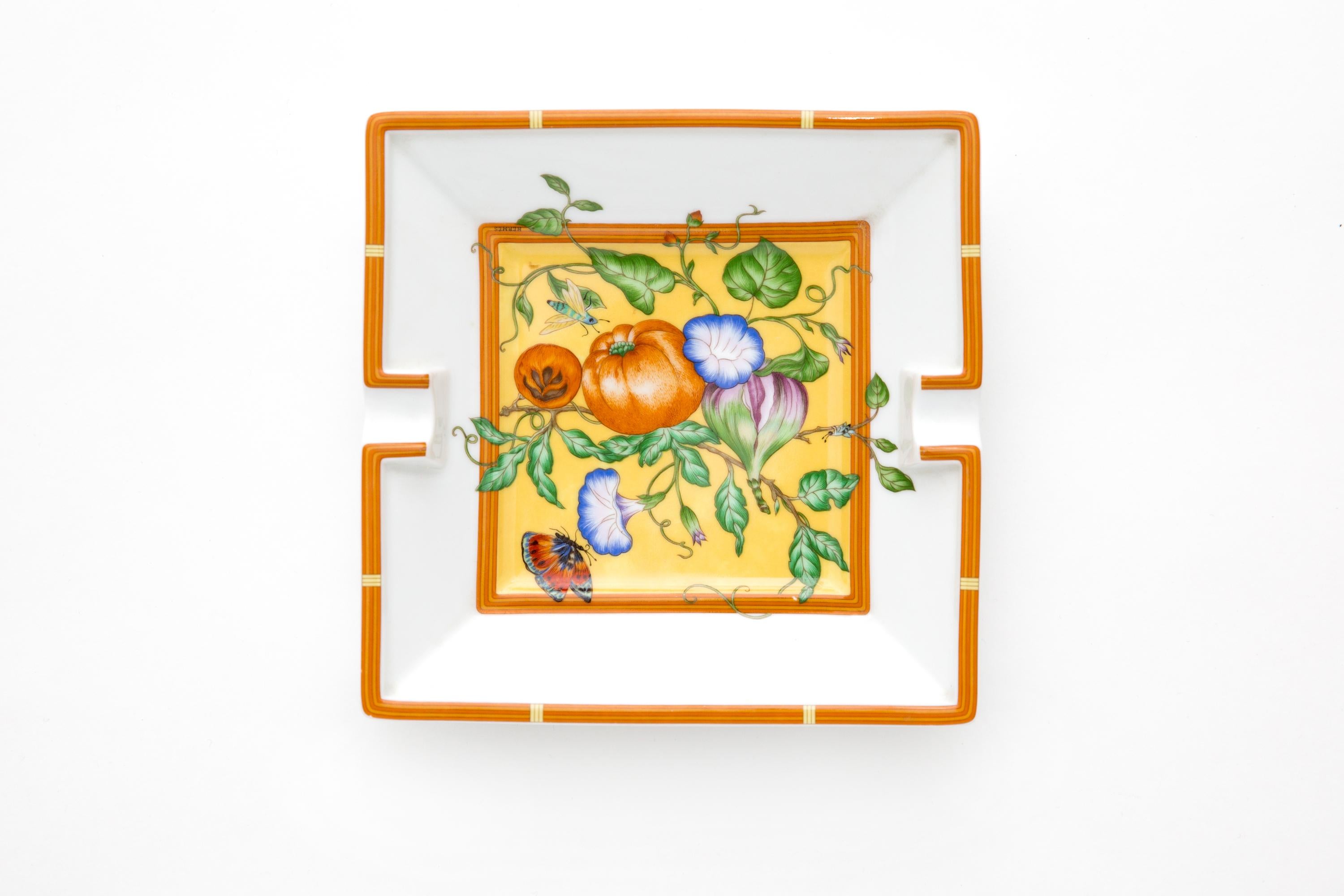 Organizador Cenicero de Porcelana Hermes Cuadrado 