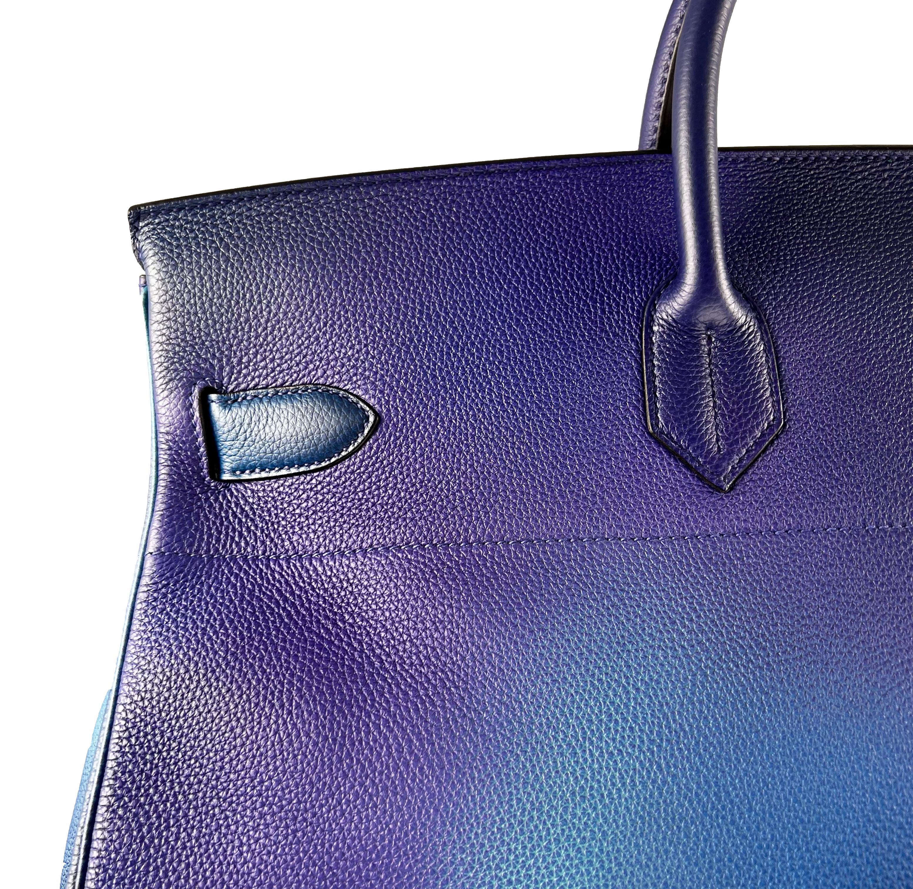 Hermès SS19 Ombré Haut à Courroies Cosmos HAC 50 Nuit Violet Limited Edition Bag 2