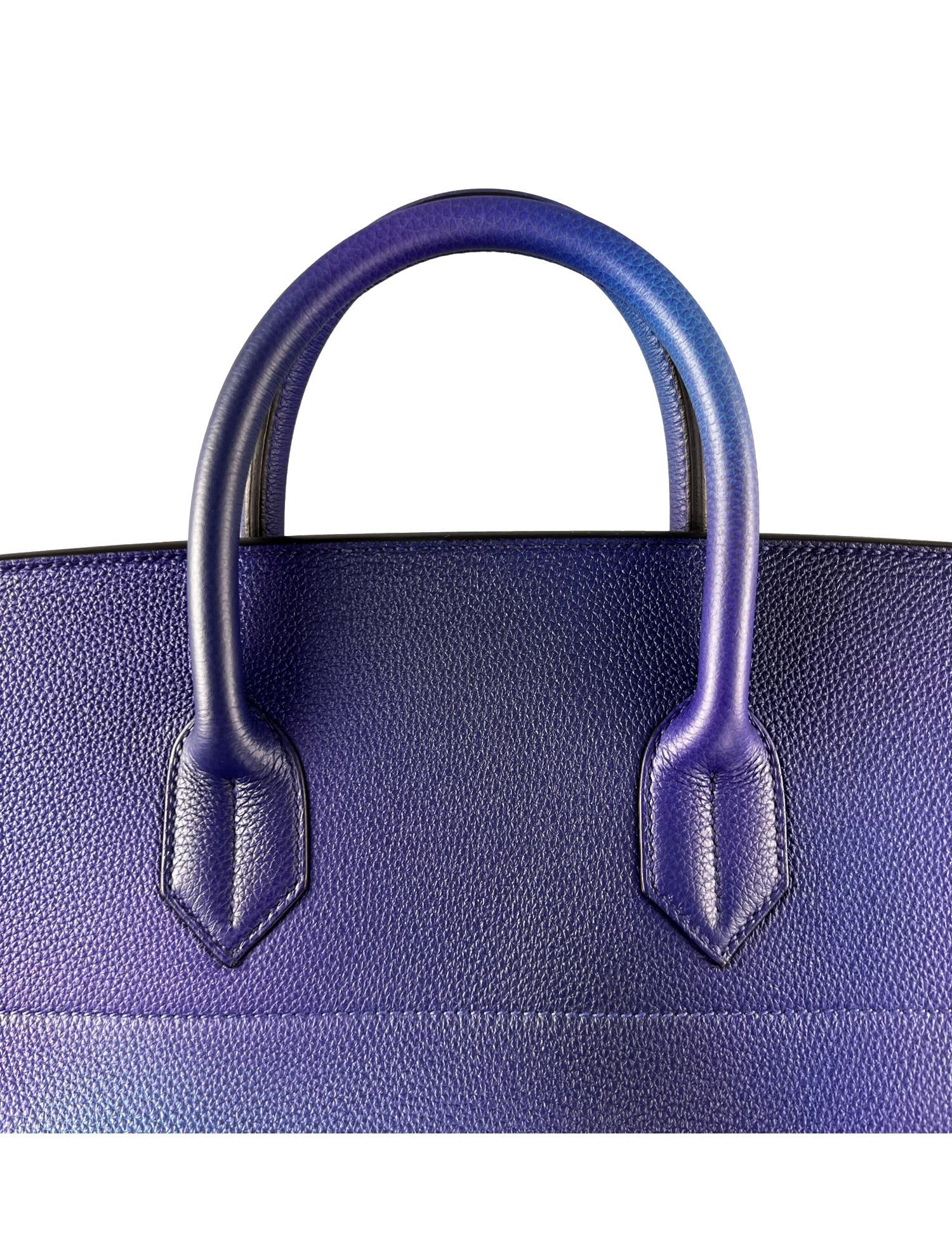 Hermès SS19 Ombré Haut à Courroies Cosmos HAC 50 Nuit Violet Limited Edition Bag 9