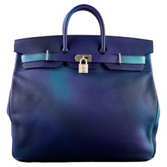 Hermès SS19 Ombré Haut à Courroies Cosmos HAC 50 Nuit Violet Limited Edition Bag