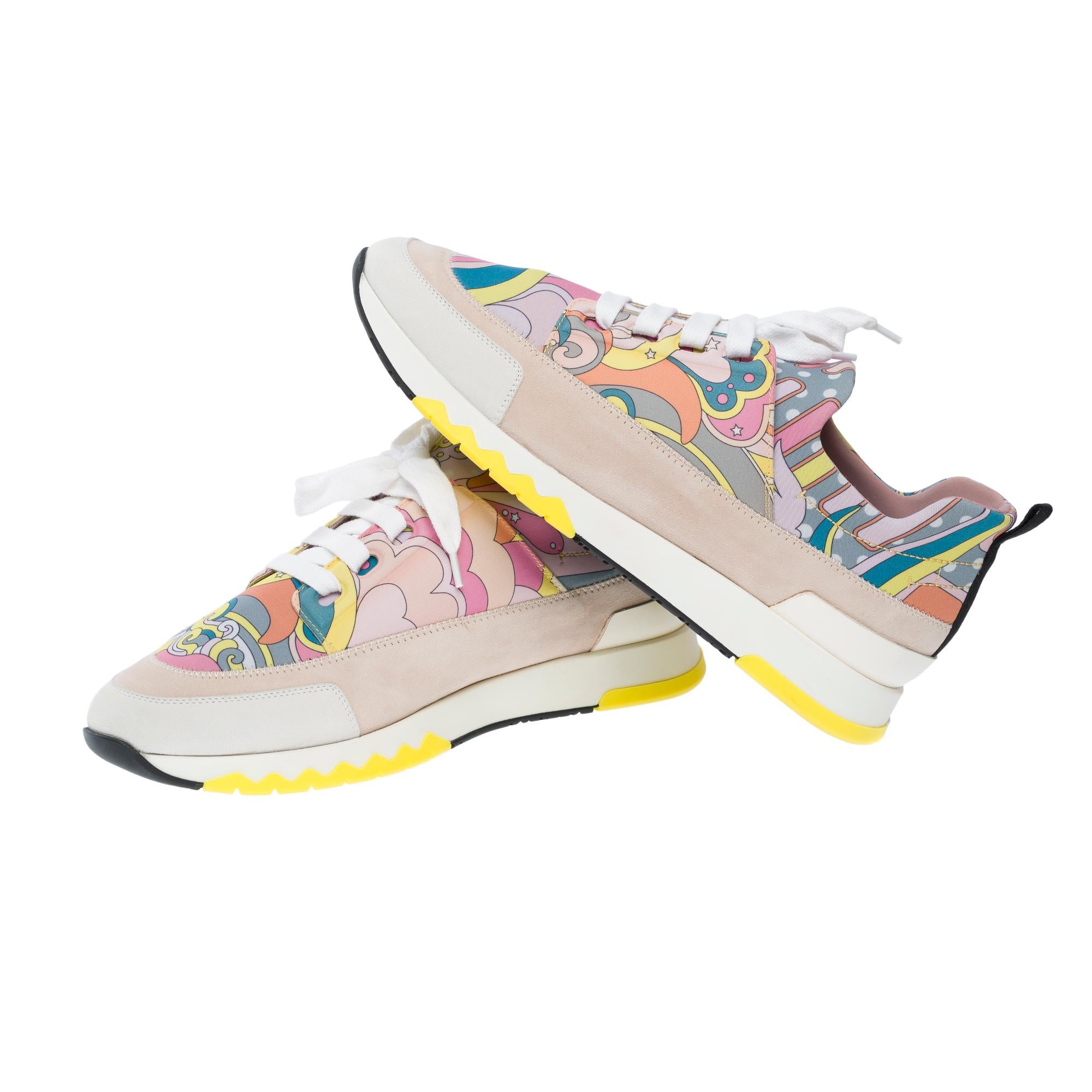 Hermès Stadium Women's sneakers, Size 40 In Excellent Condition For Sale In Paris, IDF