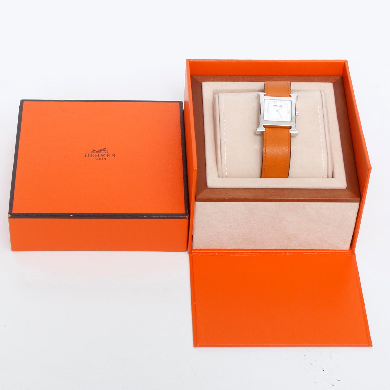 Hermes Stainless Steel Heure H Ladies Watch HH1.510 1