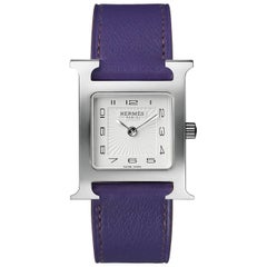 Hermès Stainless Steel Heure H Quartz Wristwatch