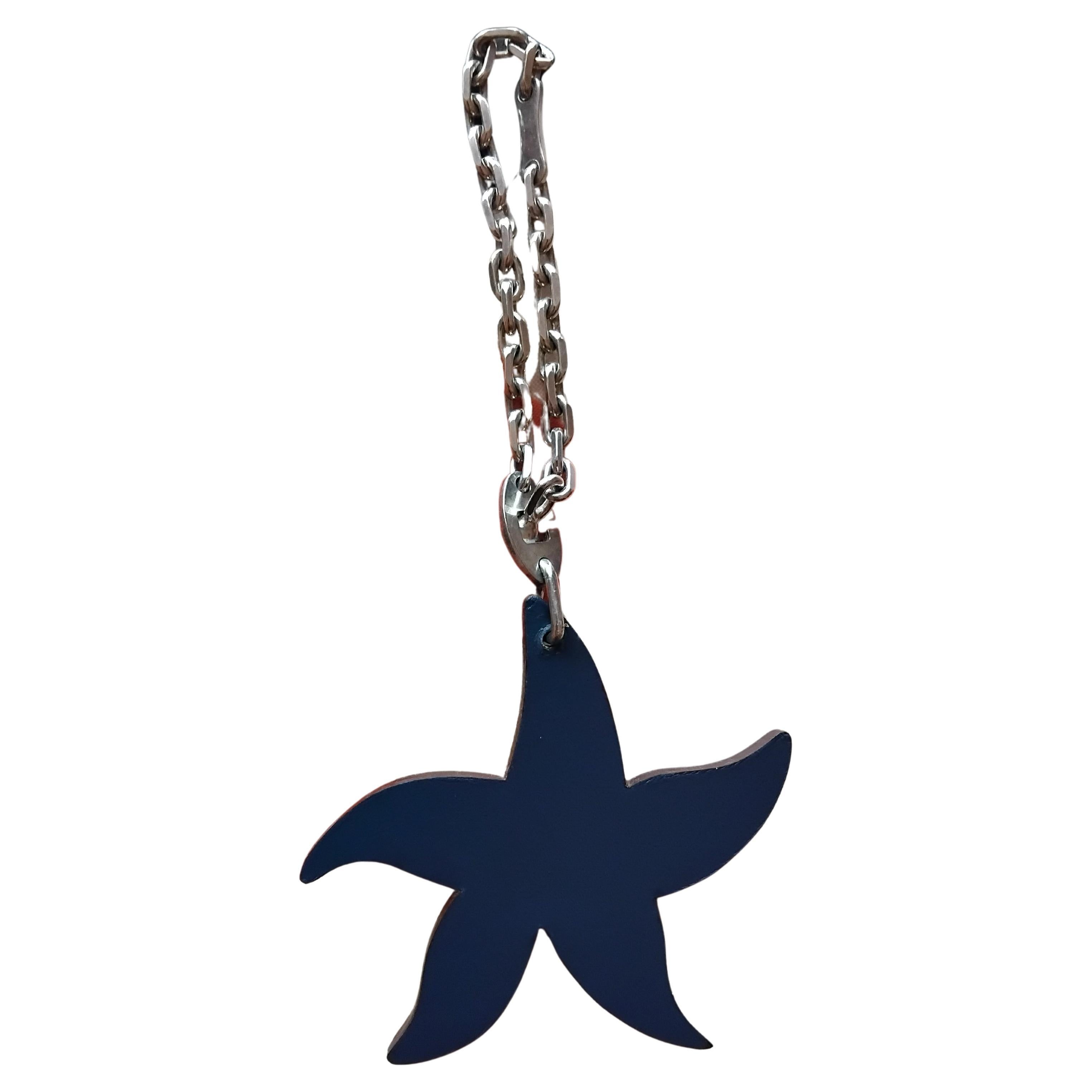 Red Hermès Starfish Leather Charm For Sale