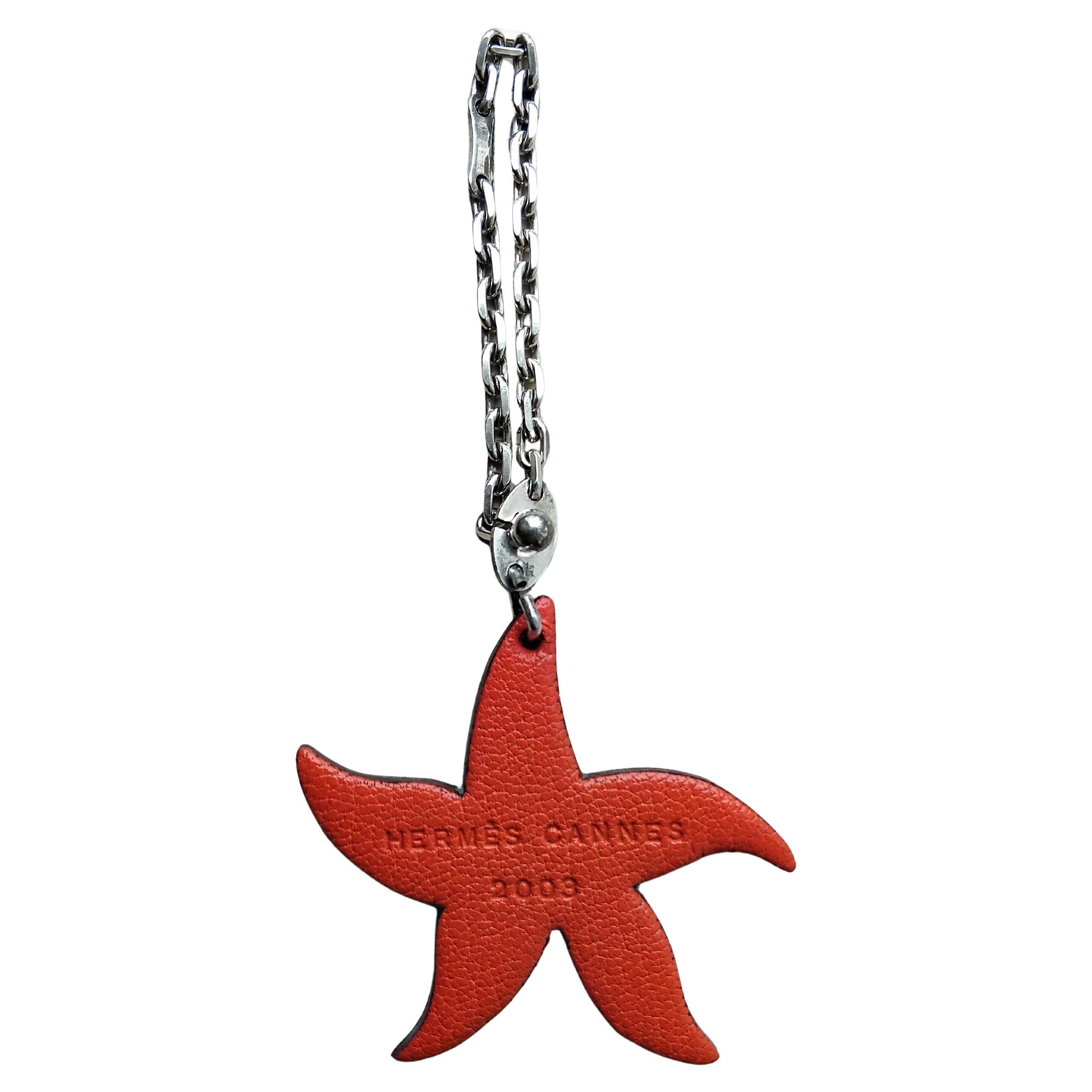 Women's Hermès Starfish Leather Charm For Sale