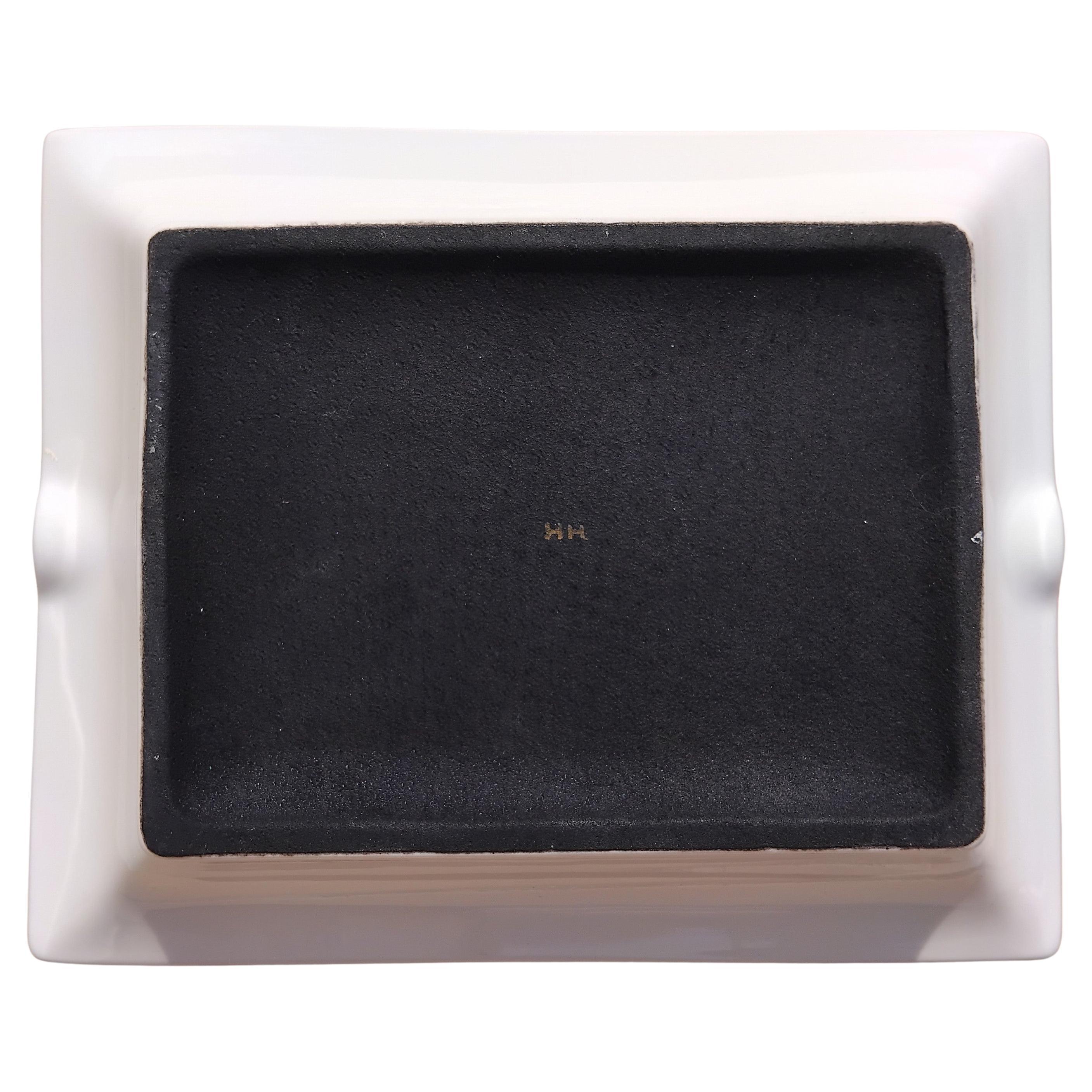 Hermès Stars Cigar Ashtray Change Tray Porcelain Gold Calèche Constellations For Sale 8