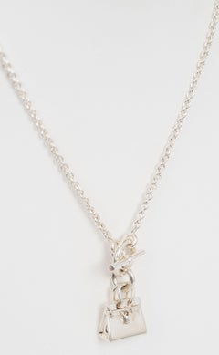 Hermes Sterling Amulette Pendant Necklace