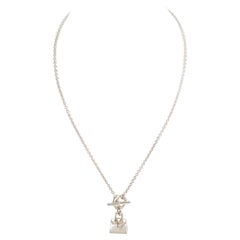 Hermes Sterling Amulette Pendant Necklace