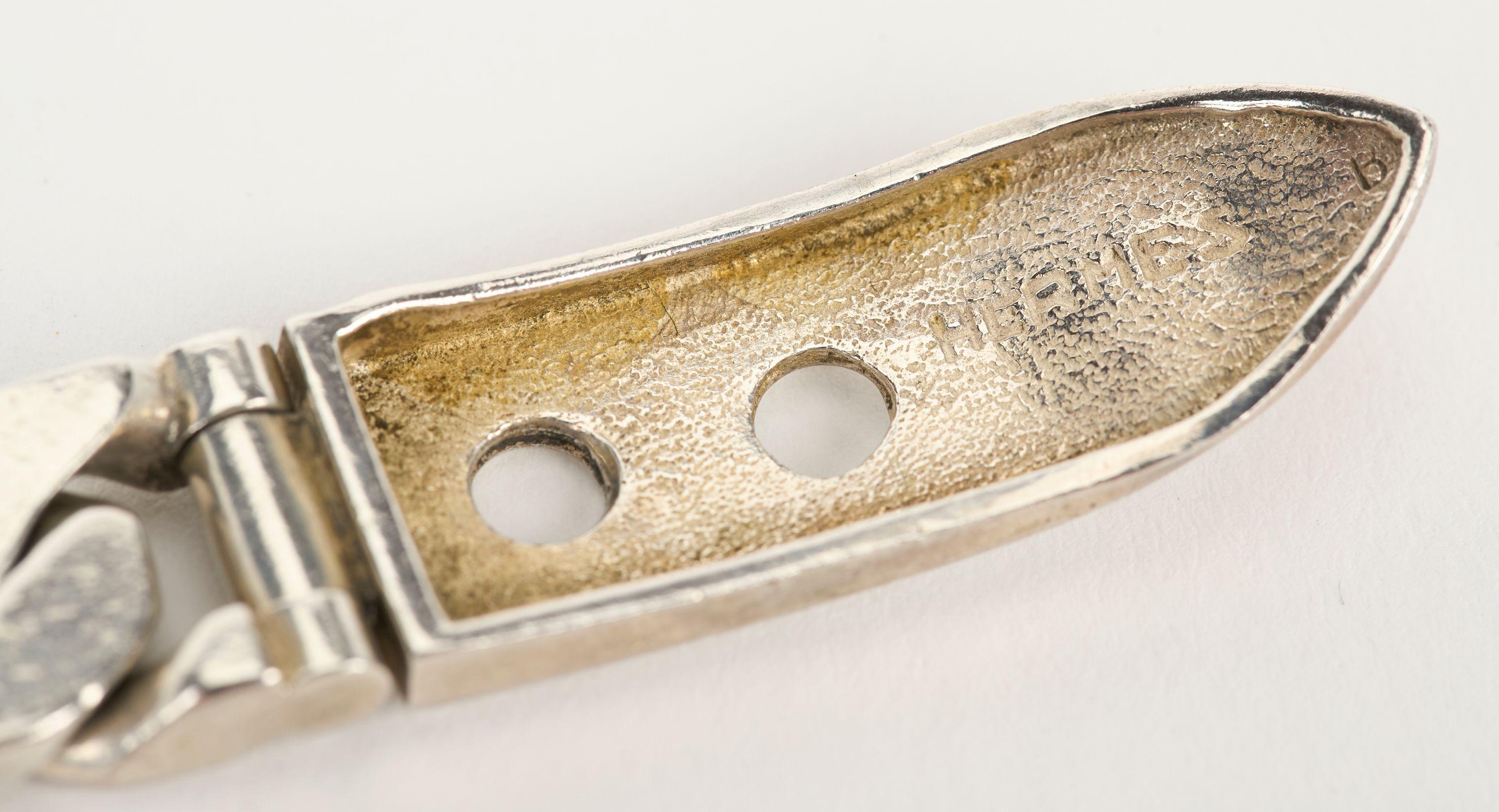 Hermès Sterling Belt Bracelet Unisex 2