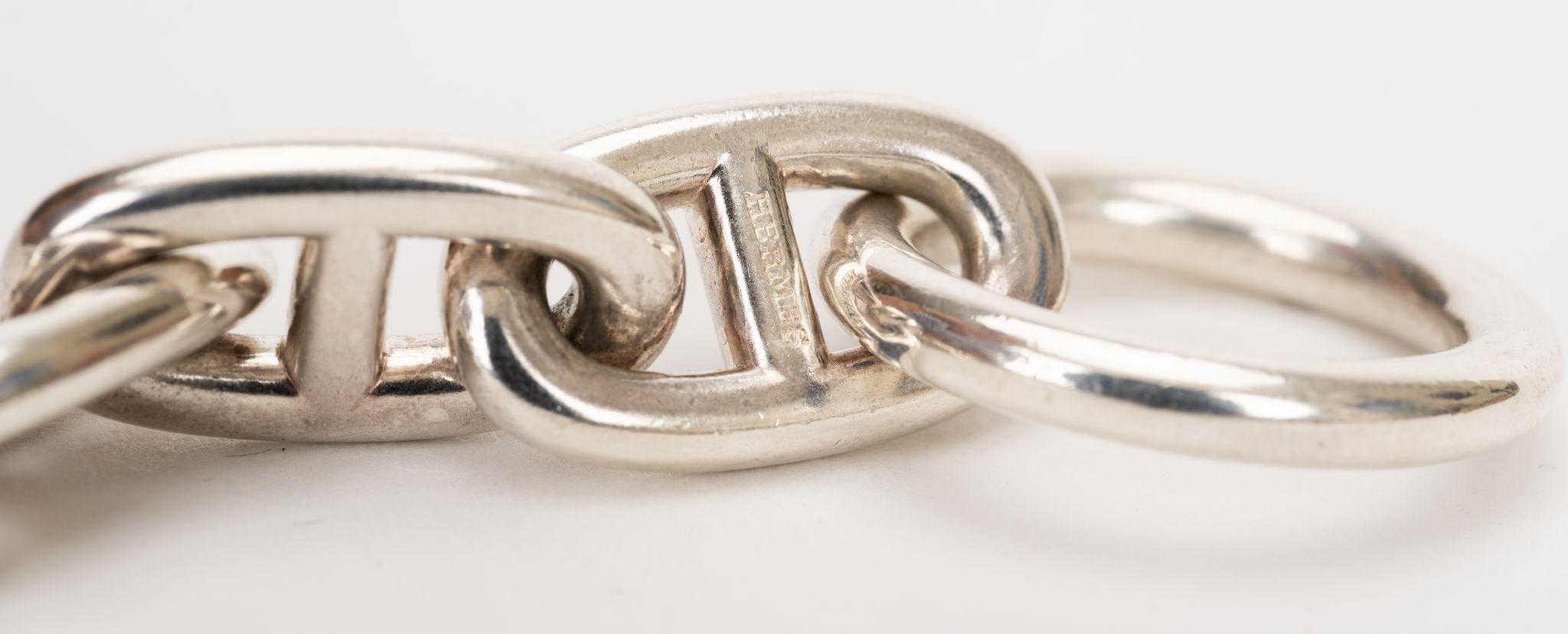 Bracciale Chaine d'Ancre in argento di Hermès In condizioni ottime in vendita a West Hollywood, CA