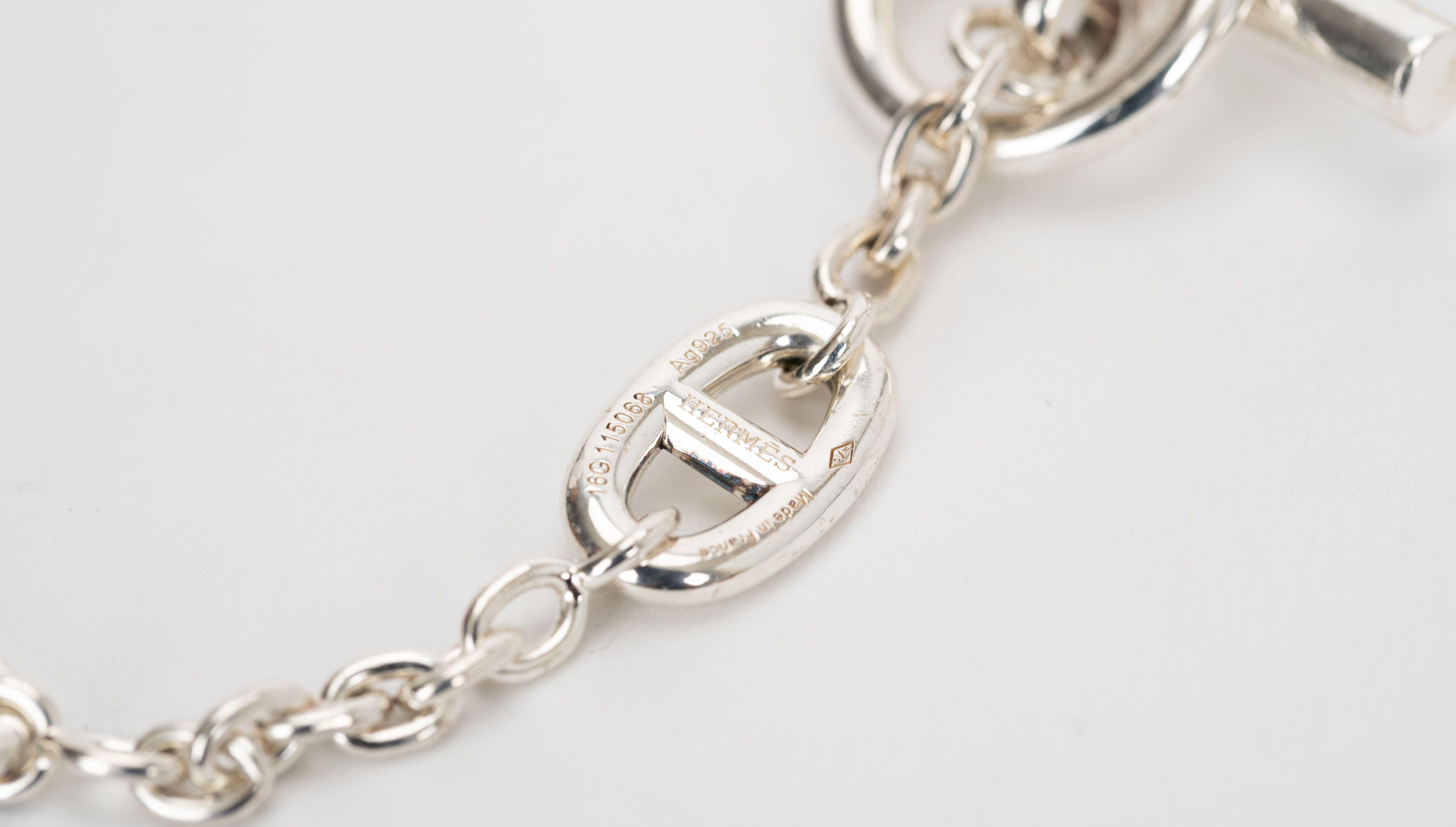 Lange Halskette aus Sterling Farandole von Hermes Damen im Angebot