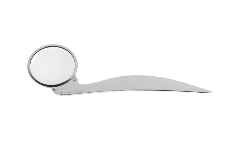 Hermes Sterling Magnifier and Letter Opener In Excellent Condition For Sale In New York, NY