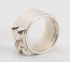 Hermes Sterling SilCollier de Chien Ring