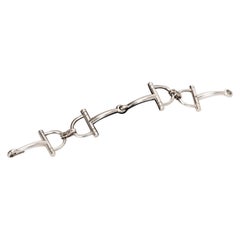 Hermès Sterling Silve Horse Bit Bracelet