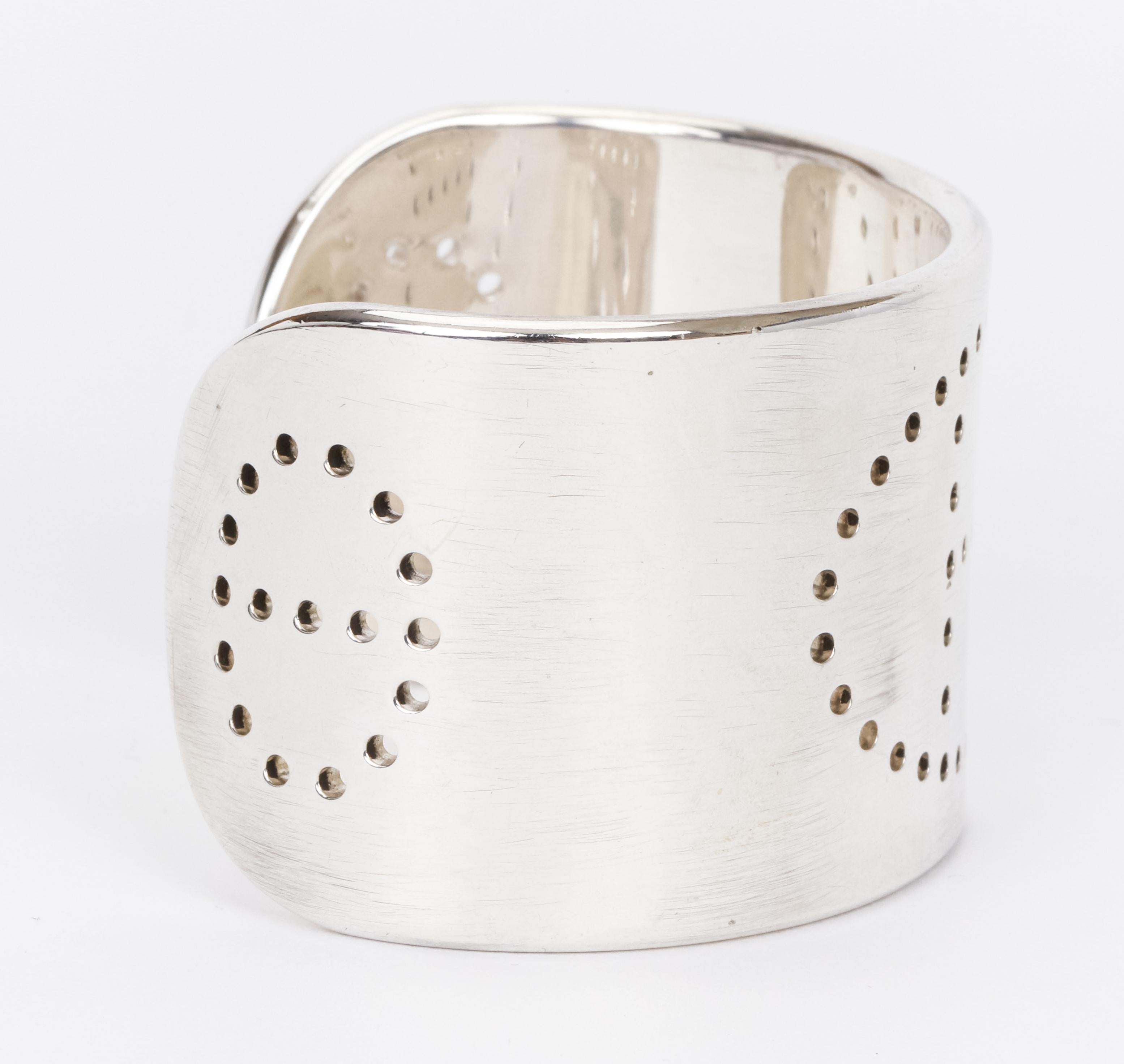 hermes silver cuff