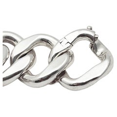 Hermès Sterling Silver Agora Curb-Link Bracelet