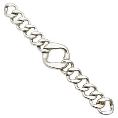 Hermès Sterling Silver Agora Curb-Link Bracelet