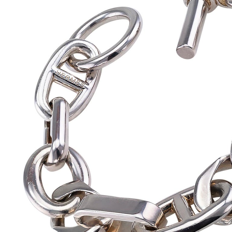 Hermès Sterling Silver Alea Bracelet Large Model at 1stDibs | hermes ...