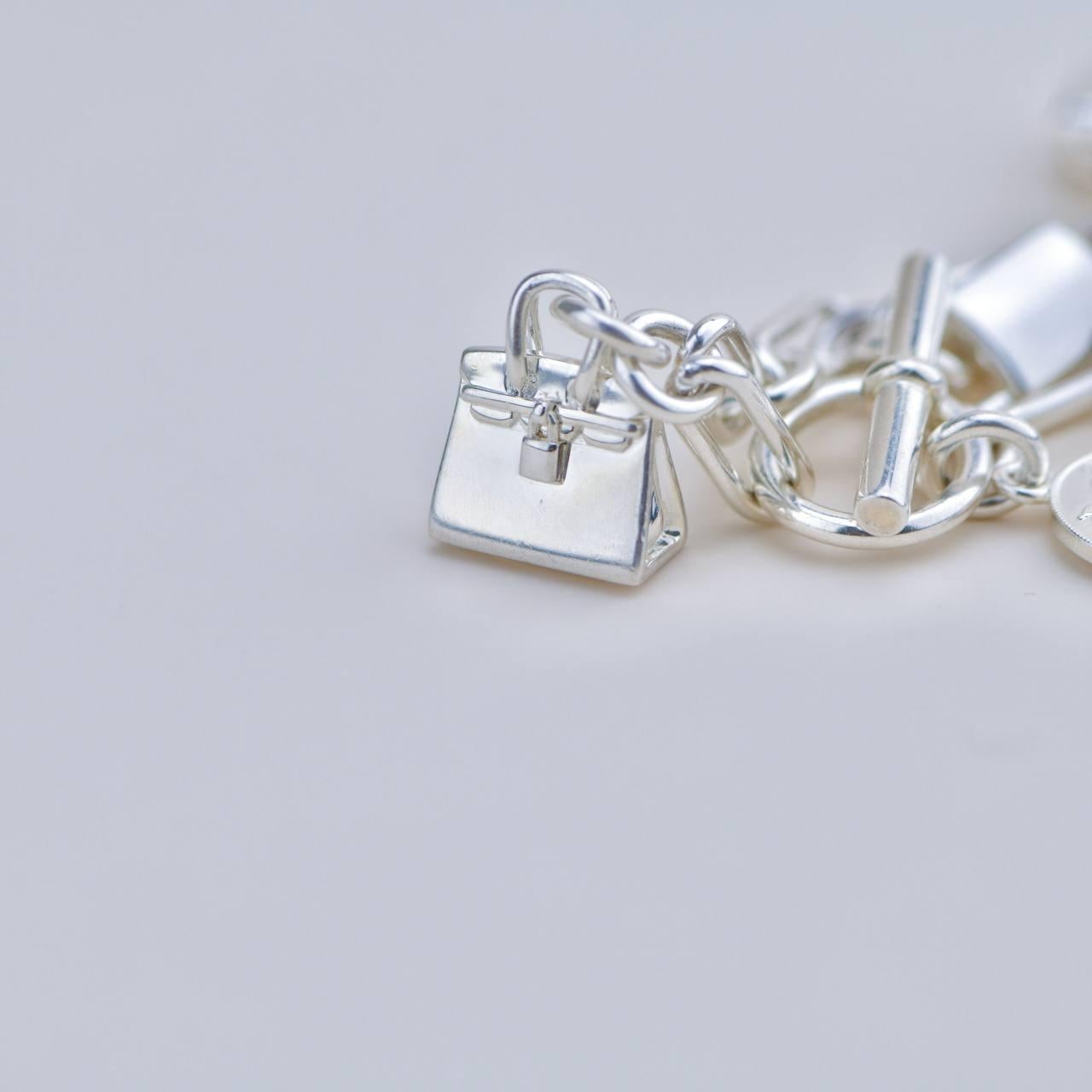 Pulsera Hermès Amuletos de plata de ley en venta 2