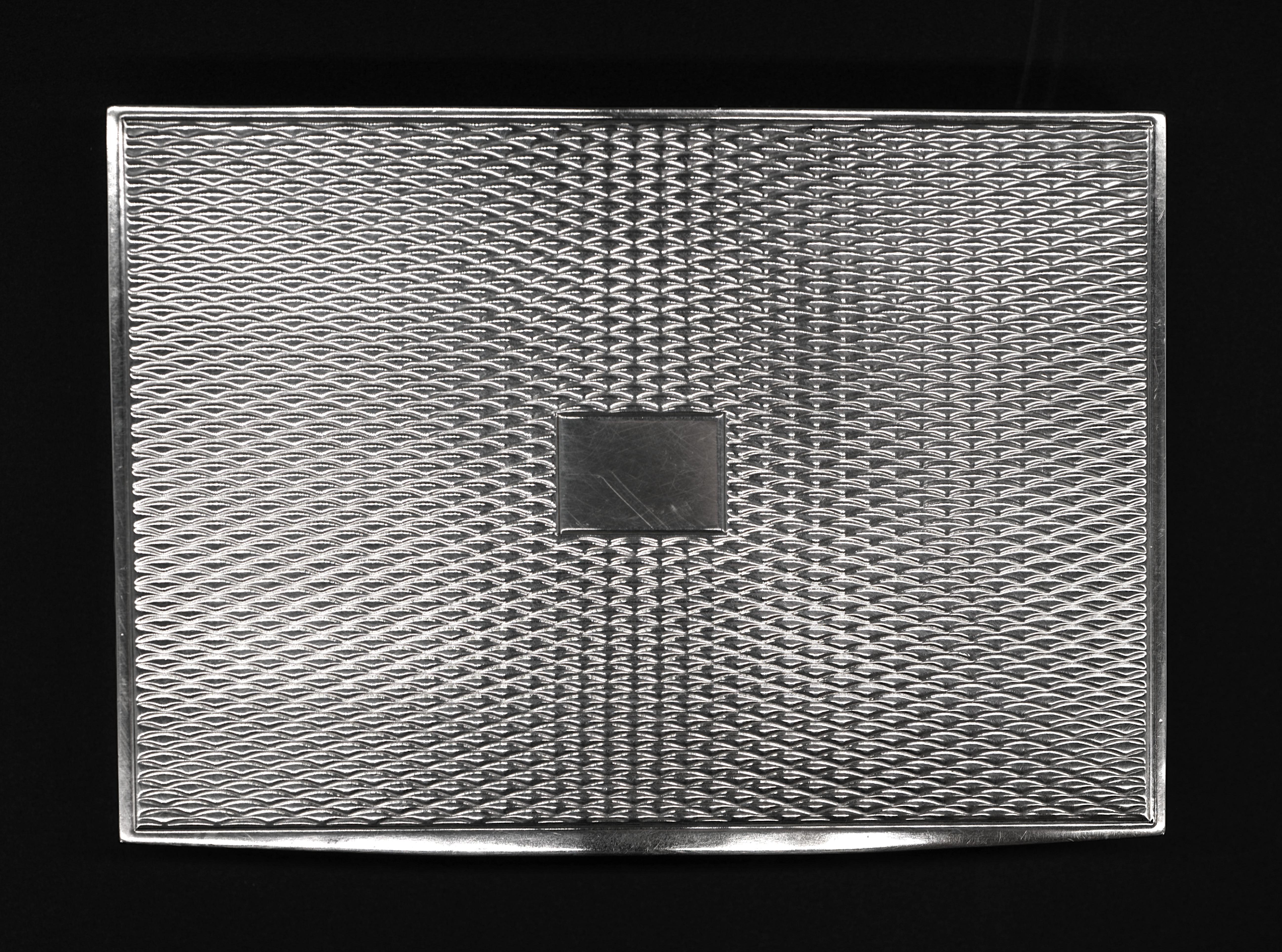 Caja de plata de ley HERMES siglo XX