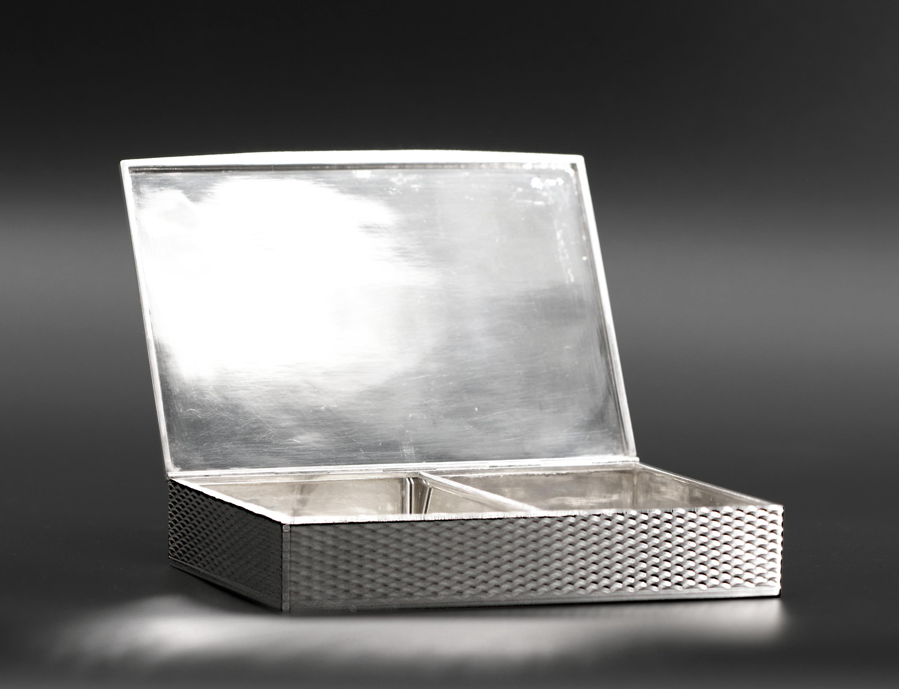 Caja de plata de ley HERMES Plata esterlina