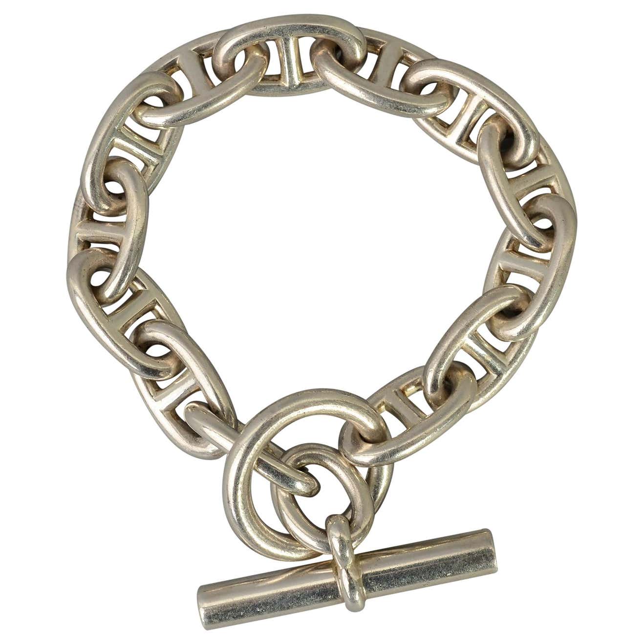 Hermes Sterling Silver Chaine D'Ancre Bracelet at 1stDibs | hermes ...