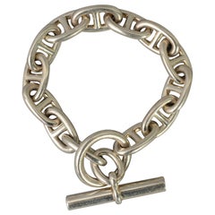 Vintage Hermes Sterling Silver Chaine D'Ancre Bracelet