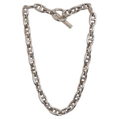 HERMES sterling silver CHAINE D'ANCRE MEDIUM Necklace
