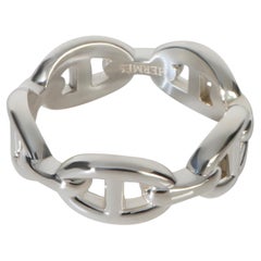 Hermès Sterling Silver  Chaine d'Ancre Ring