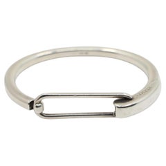 Hermes Sterling Silver Clic Snap Bracelet