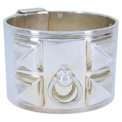 Hermès Sterling Silver Collier de Chien Bracelet