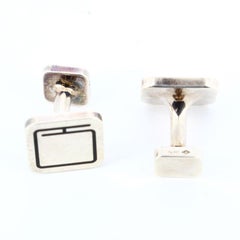 Hermes Sterling Silver Cufflink, 1990