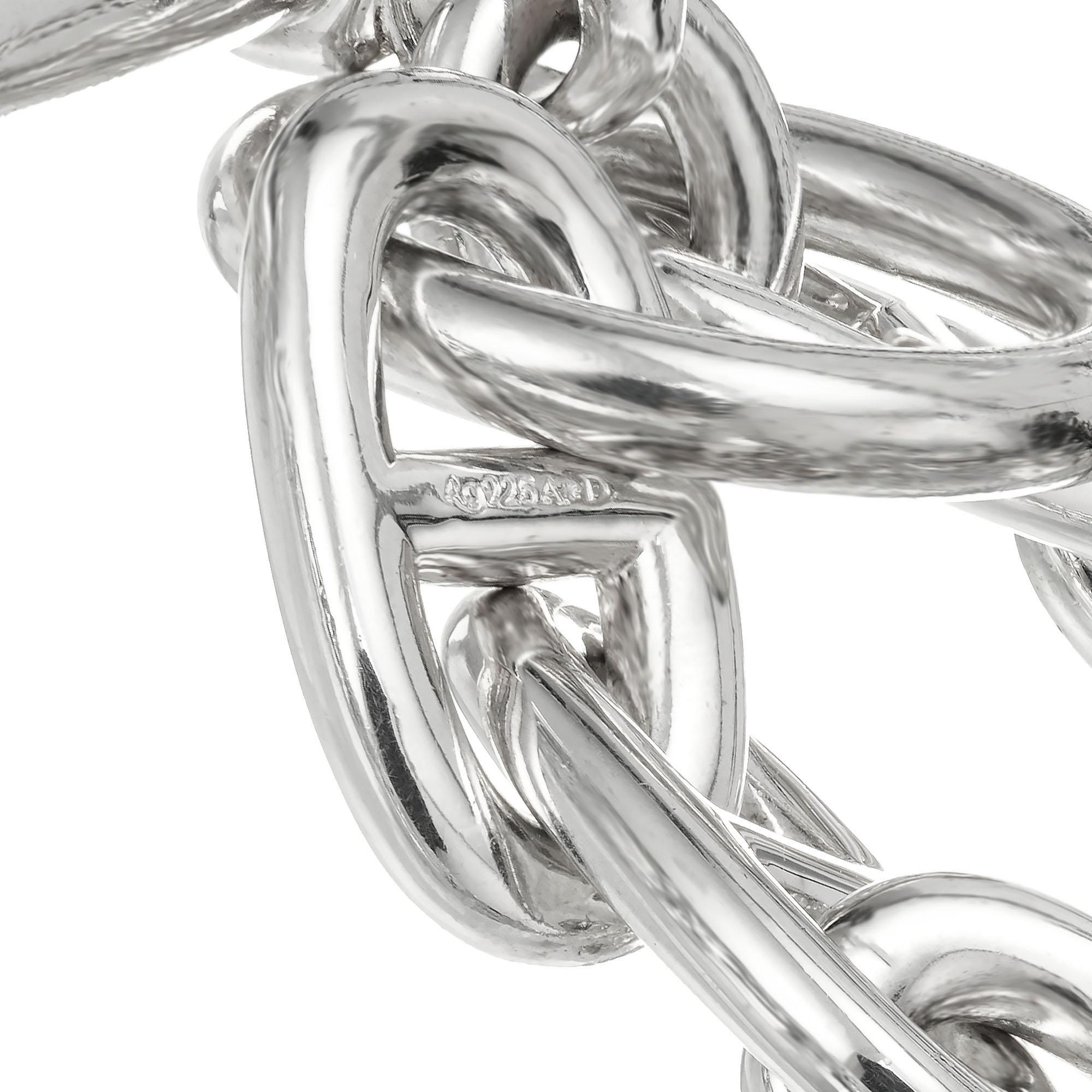 Women's Hermes Sterling Silver D’ancre Toggle Link Bracelet