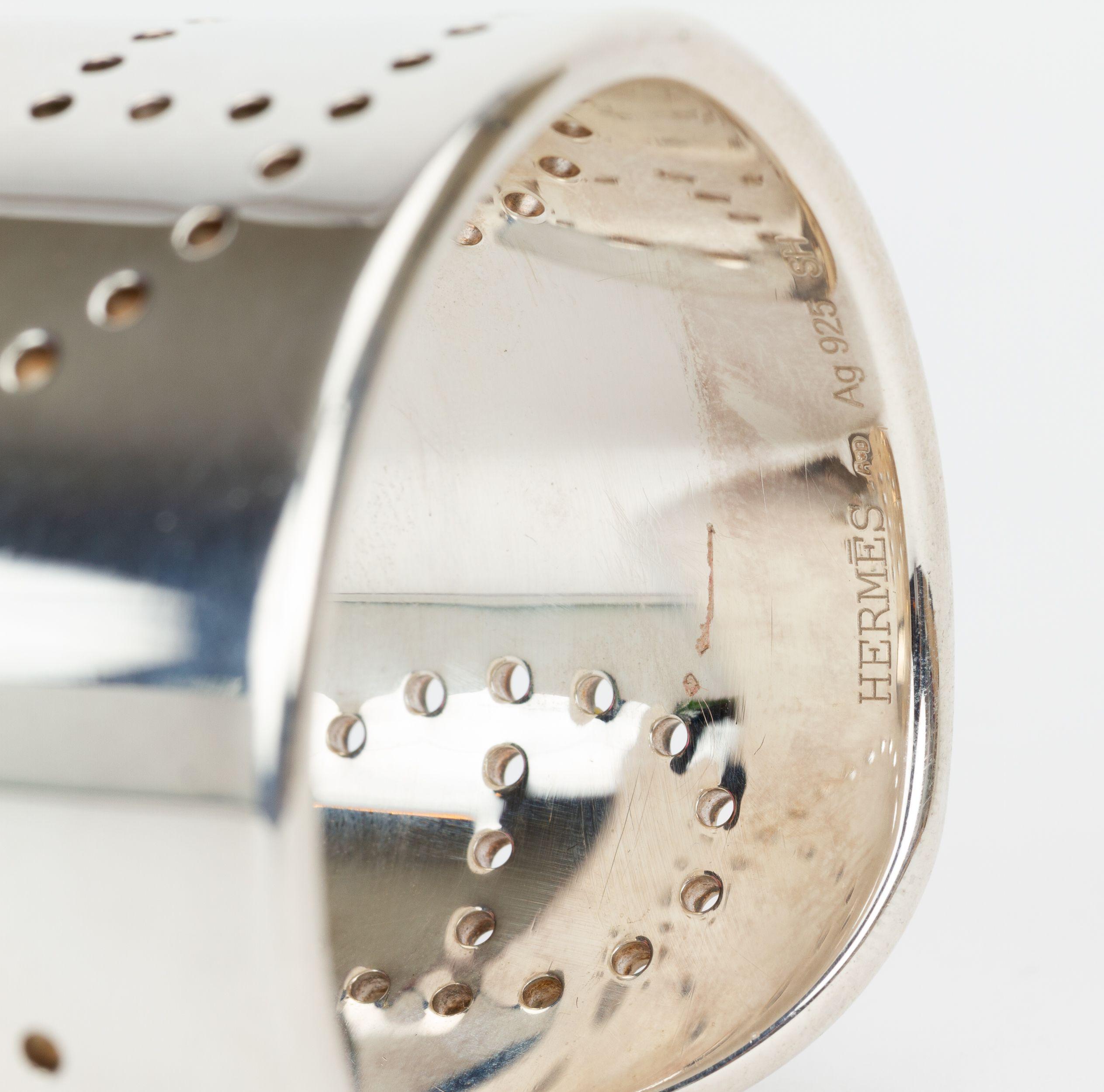 Hermès Sterling Silver Eclipse Cuff en vente 1