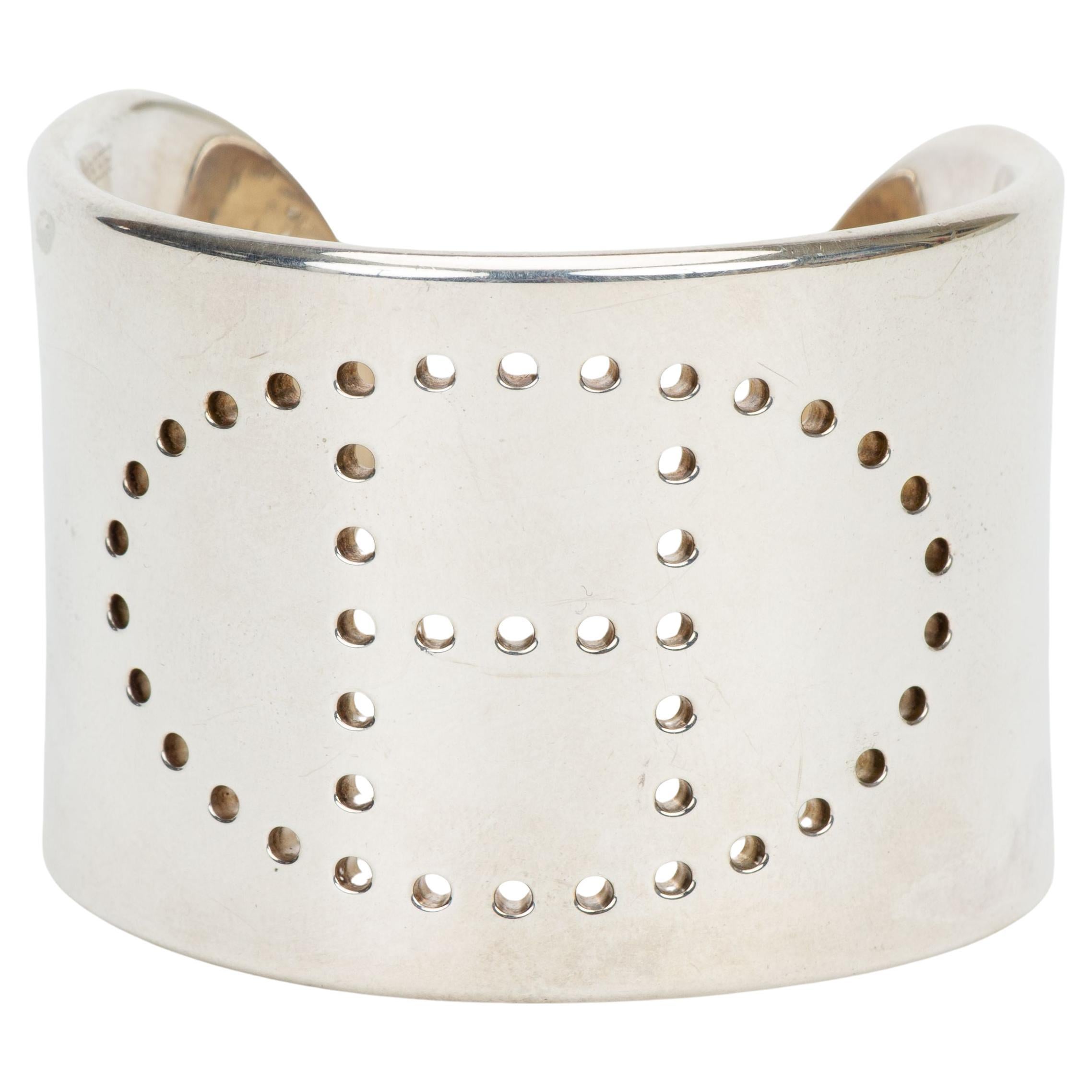 Hermès Sterling Silver Eclipse Cuff en vente