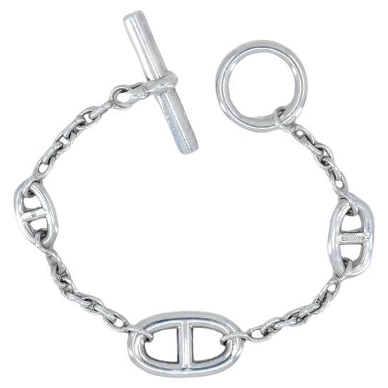 Hermes Sterling Silver Farandole Bracelet For Sale