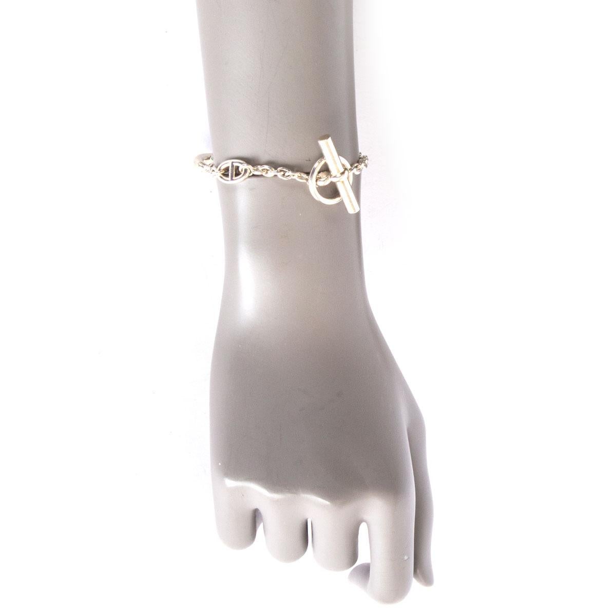 HERMES sterling silver FARANDOLE Chain Bracelet 2