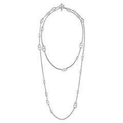 Hermes Sterling Silver Farandole Chain Necklace