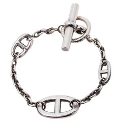 Hermès Sterling Silver Farandole Toggle Bracelet