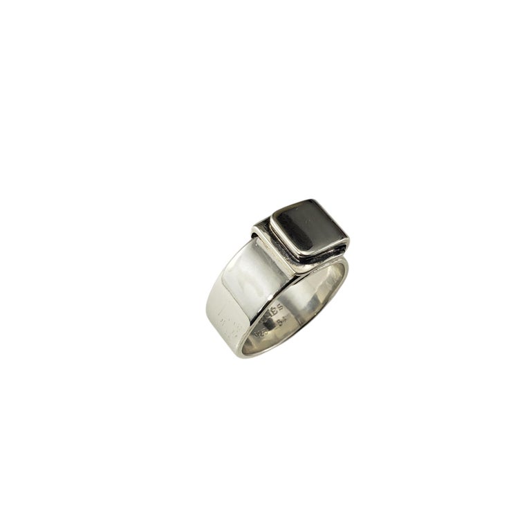 Hermes Sterling Silver Folding Band Ring Size 6 #18270 at 1stDibs