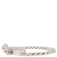 HERMES sterling silver KELLY GOURMETTE Chain Bracelet TPM