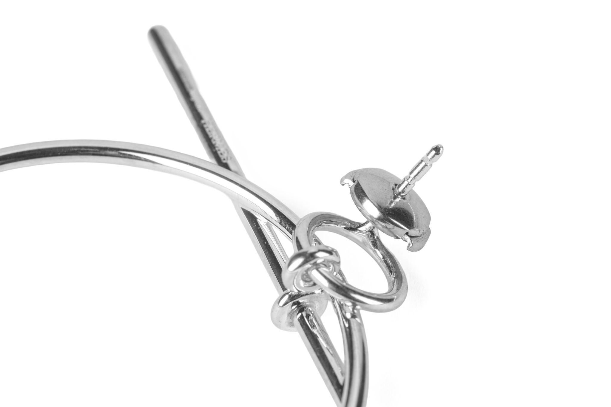 Donna Hermès Orecchini MM in argento Sterling Looping in vendita