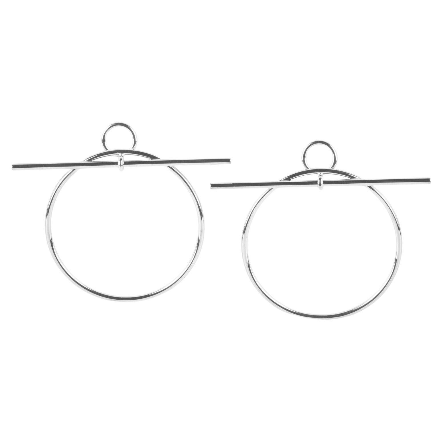 Hermès Orecchini MM in argento Sterling Looping