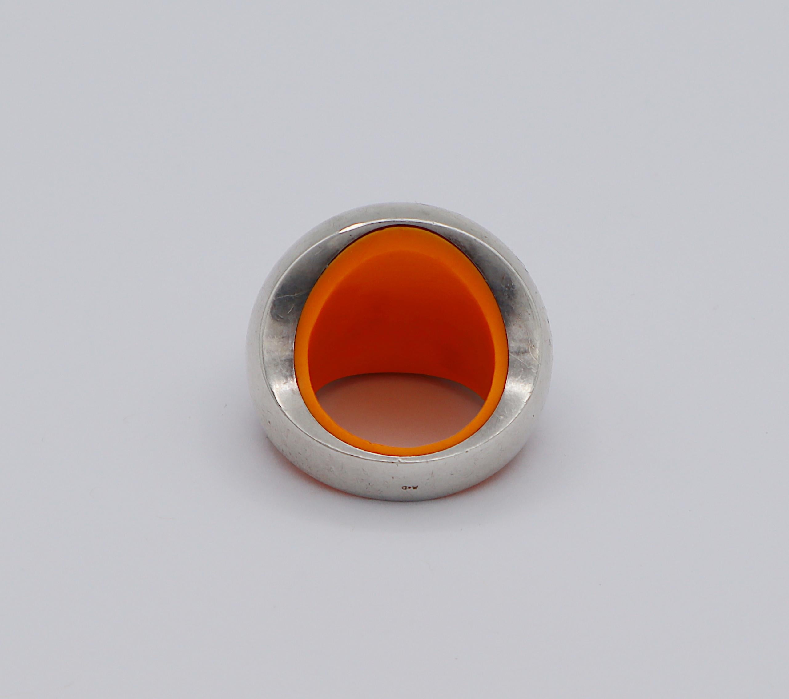 HERMES Anello Quark in argento sterling in vendita 1